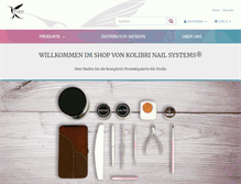 Tablet Screenshot of kolibrinailsystems.com